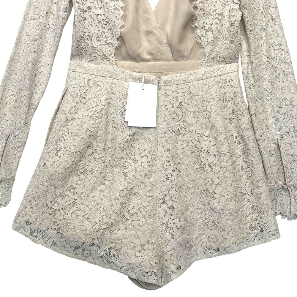 Revolve Jetset Diaries M Voyage Romper Lace Long Sleeve Open Back J12161021 NWT - Picture 9 of 15